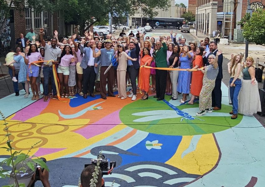 Downtown Street Mural Ribbon Cutting