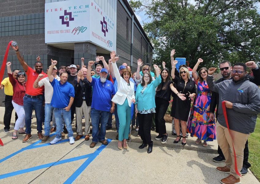 Fire Tech Ribbon Cutting - Bayou Life 14